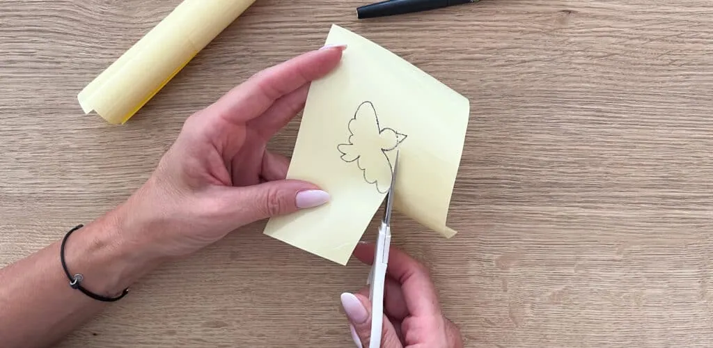 Découpe du flex thermocollant