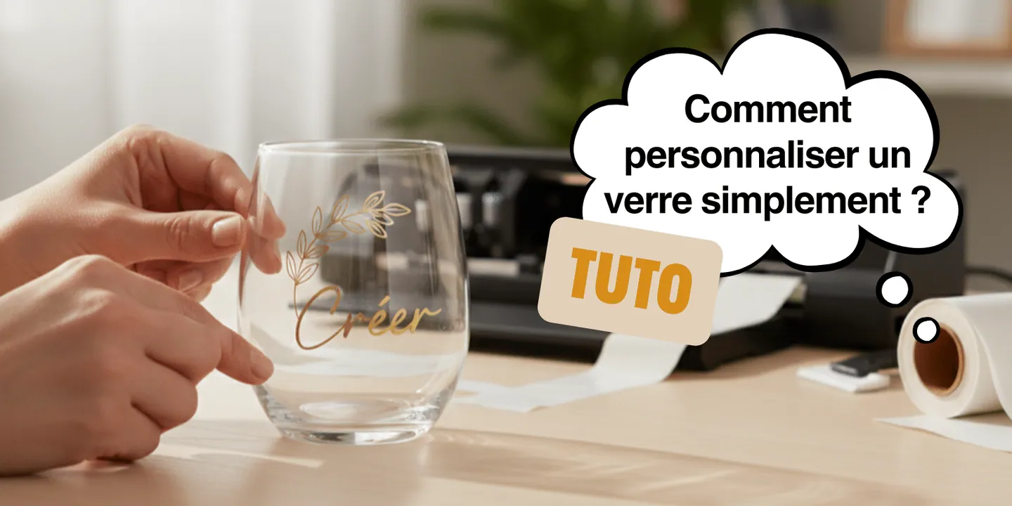 DIY personnalise un verre