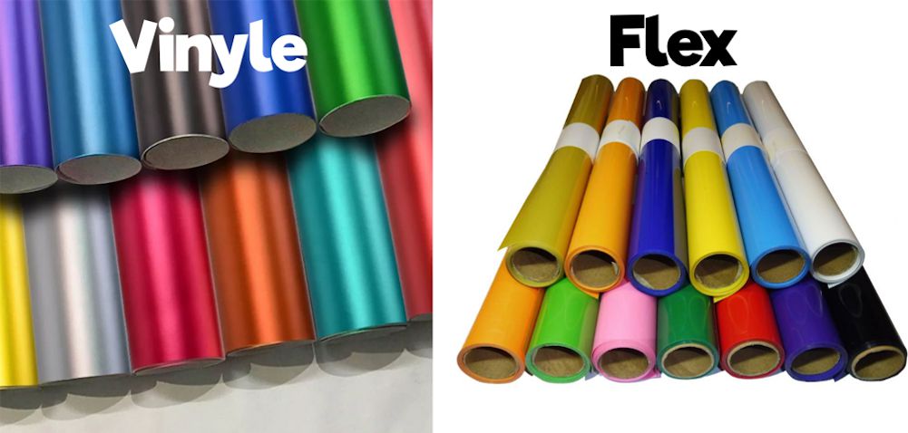 Différence Flex et Vinyle