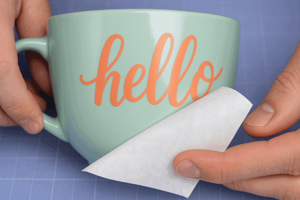 vinyle adhesif - tasse