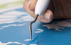 Crochet échenillage pour retirez les excédents de flex et vinyle