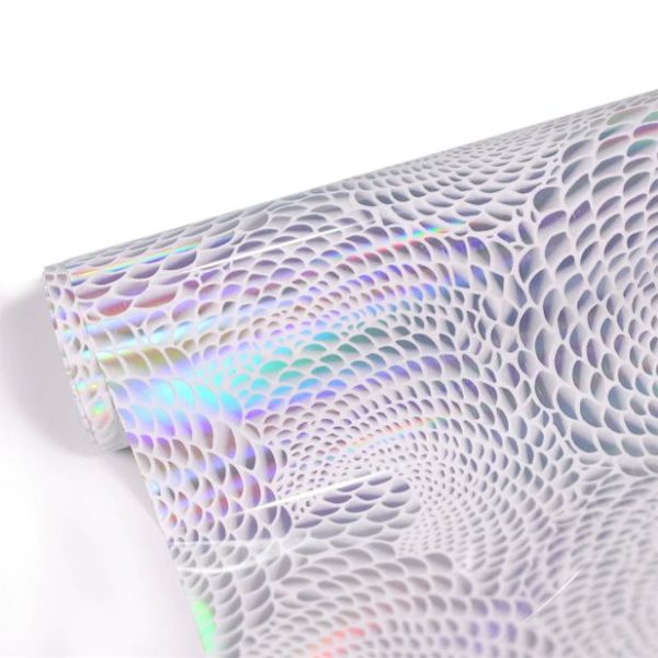 Flex thermocollant écaille de pétale blanche