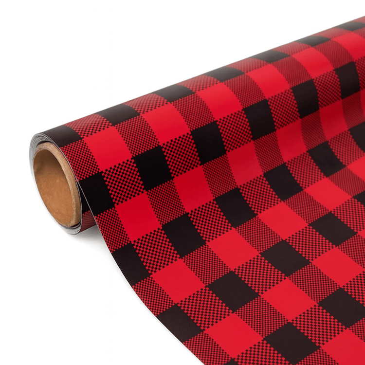 Flex thermocollant carreaux rouge