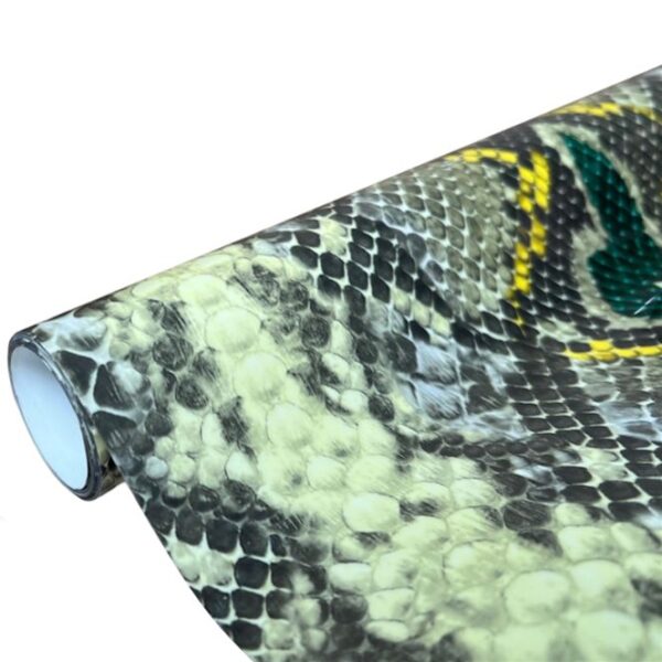 Flex Thermocollant Python Jaune et Vert