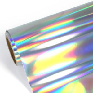 Vinyle Adhésif Holographique Argenté