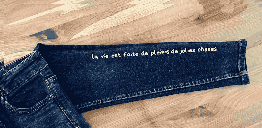 Customisation jean coutures