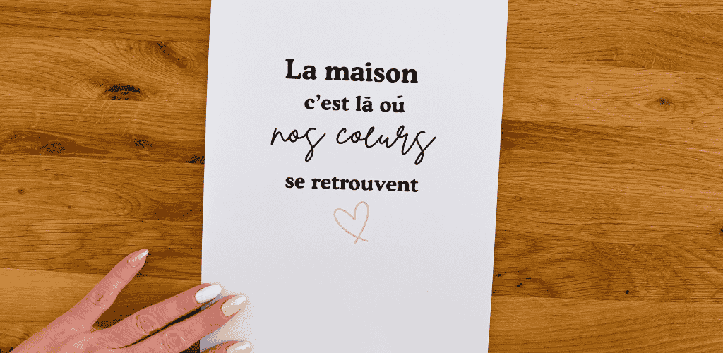 Affiche personnalisée en vinyle