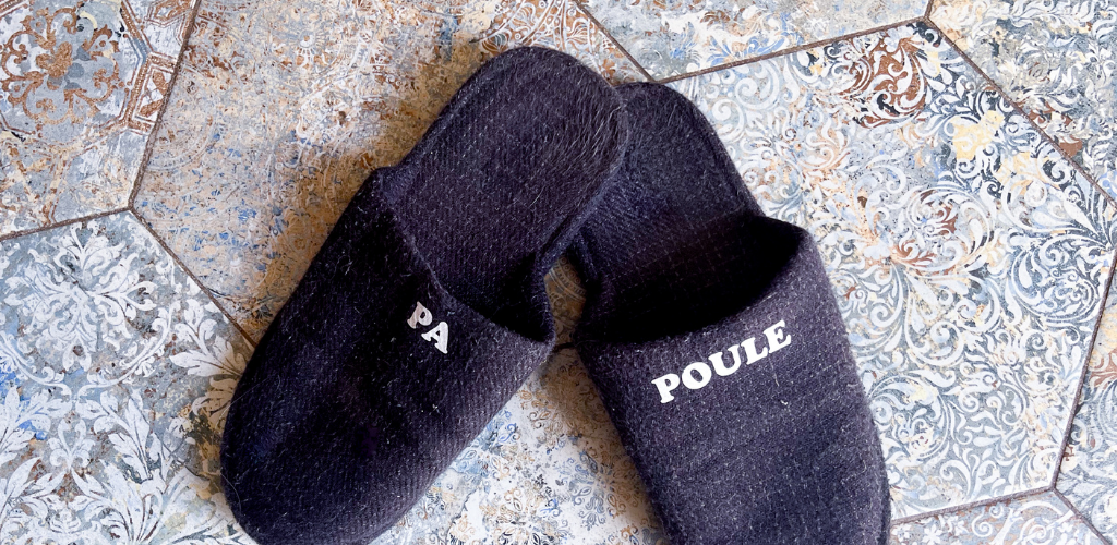 Chaussons personnalisés en flex thermocollant