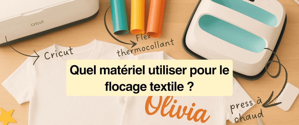 Personnalisation de textile avec flex thermocollant et press à chaud
