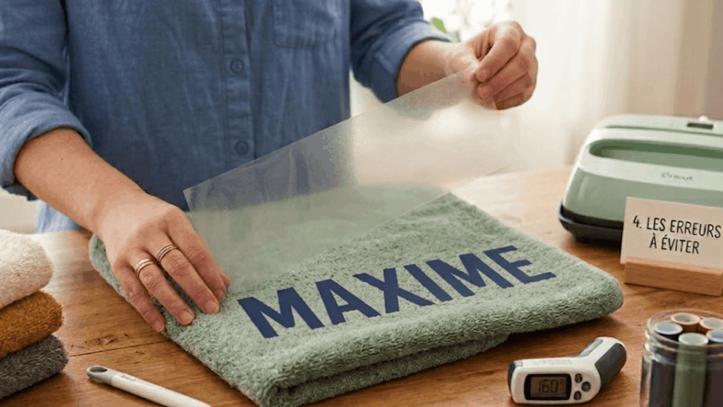 tuto DIY serviette personnaliser