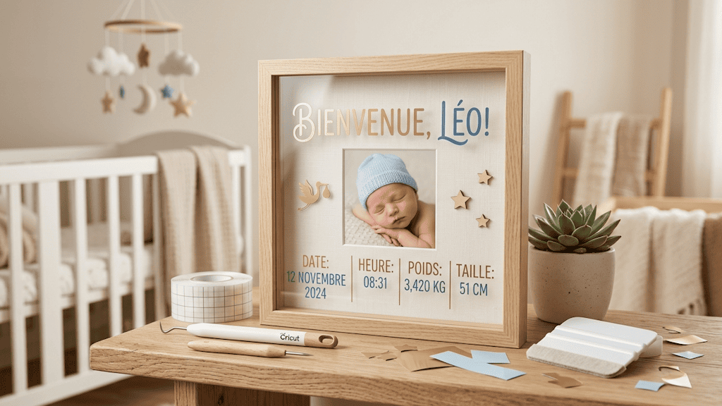 DIY cadre bébé